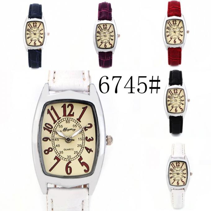 WJ-8415 Damski zegarek ze skóry ręcznie ze stopu